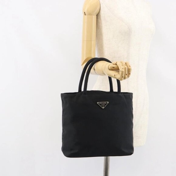 Prada Handbags - PRADA Hand Bag Nylon Black Auth 156858